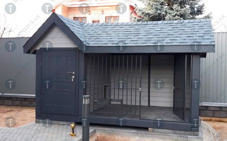 Вольер с выгулом для собаки