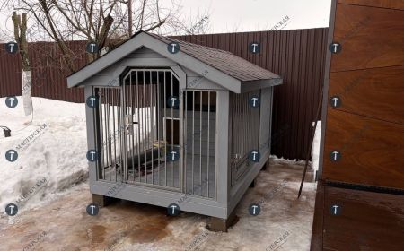 Вольер-будка 2х3 м для улицы