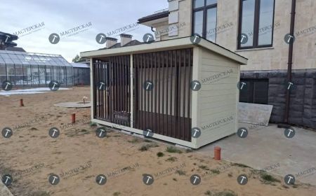 Вольер с усиленной решеткой