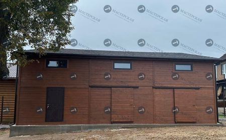 Хозблок-амбар на территорию в 2 этажа