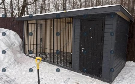 Классический уличный вольер с зимником