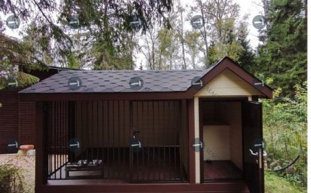 Популярная модель вольера для собаки